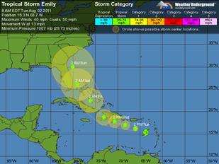 Tropical Storm Emily to Impact Part of Bahamas