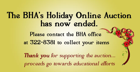 BHA Auction Ends…