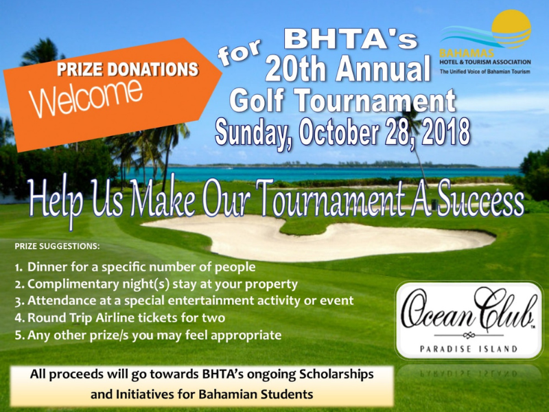 22nd Annual Golf Tournament: Prizes or Giveaway Donations Welcome